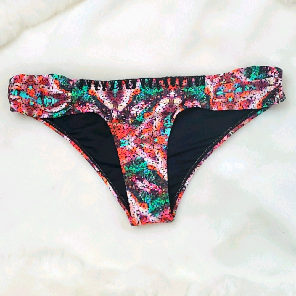 OndadeMar swim bikini buttons multicolor women size M